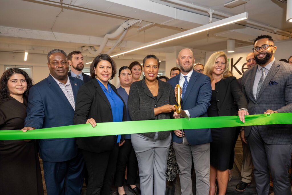 Kellen Washington DC ribbon cutting ceremony with Mayor Muriel Bowser